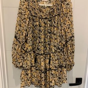 Free People Mini peasant dress
